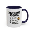 Morning Agenda Accent Coffee Mug (11, 15oz)