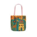 The giraffe that lives in my house Canvas Tote Bag, 5-Color Straps