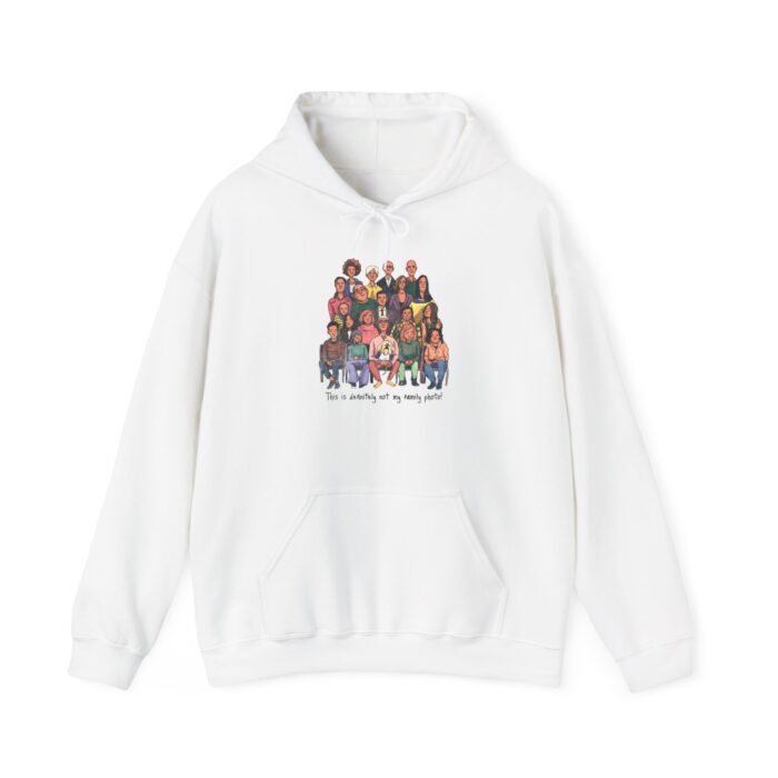 Definitely not my family photo Unisex Heavy Blend™ Hooded Sweatshirt