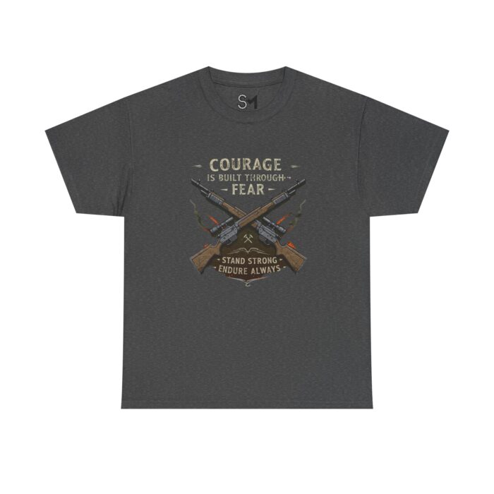 Courage is built through fear Unisex Heavy Cotton Tee - Image 13