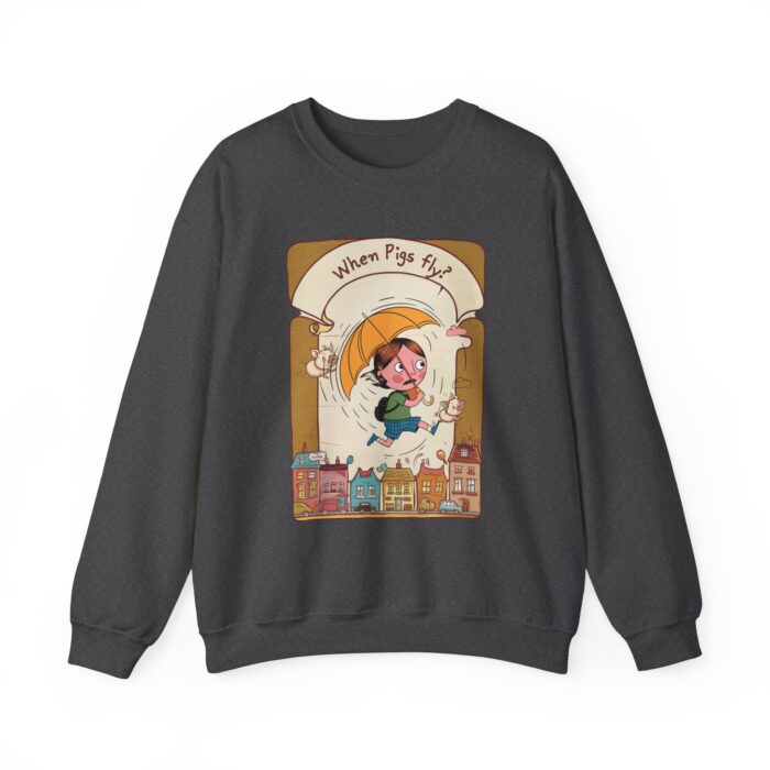 When pigs fly? Unisex Heavy Blend™ Crewneck Sweatshirt - Image 17