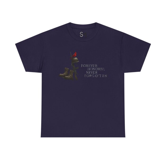 Forever honored, never forgotten Unisex Heavy Cotton Tee - Image 25