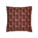 Sparkly red hues Faux Suede Square Pillowcase