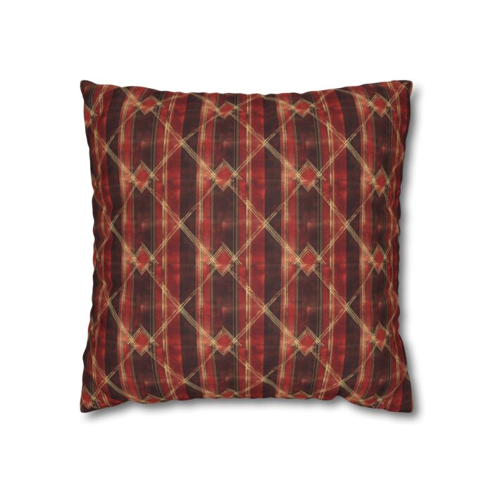 Sparkly red hues Faux Suede Square Pillowcase - Image 5