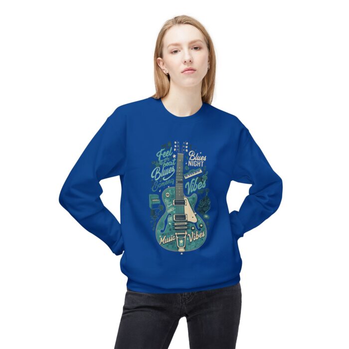 Blues night Unisex Midweight Softstyle Fleece Crewneck Sweatshirt - Image 19