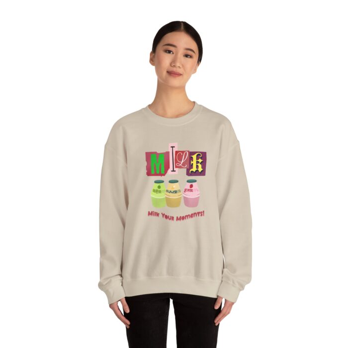Milk your moment! Unisex Heavy Blend™ Crewneck Sweatshirt - Image 12