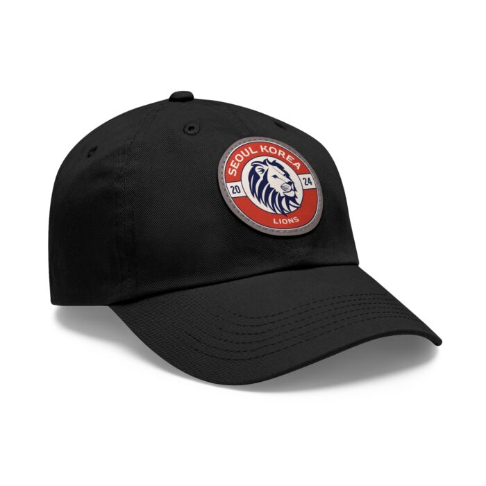 Seoul Korea Lions Hat with Leather Patch (Round) - Image 14