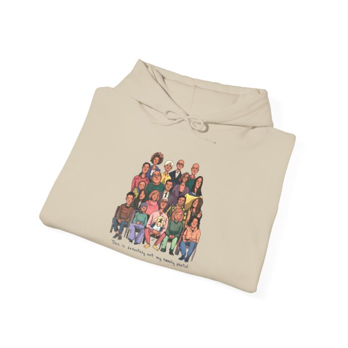 Definitely not my family photo Unisex Heavy Blend™ Hooded Sweatshirt - Image 12