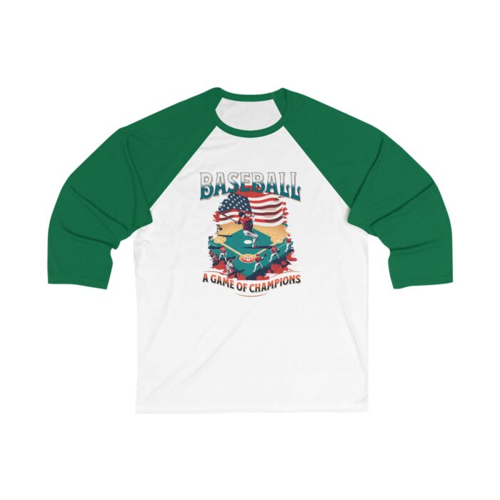 Game of Champion Unisex 34 Sleeve Baseball Tee - Image 3