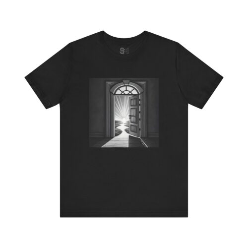 The door is open Unisex Jersey Short Sleeve Tee