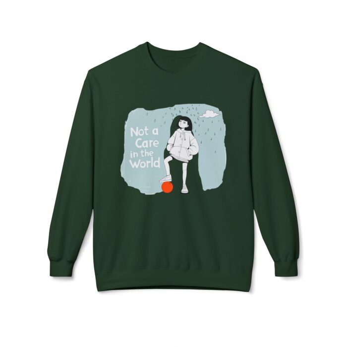 Not a care in the world Unisex Midweight Softstyle Fleece Crewneck Sweatshirt - Image 17