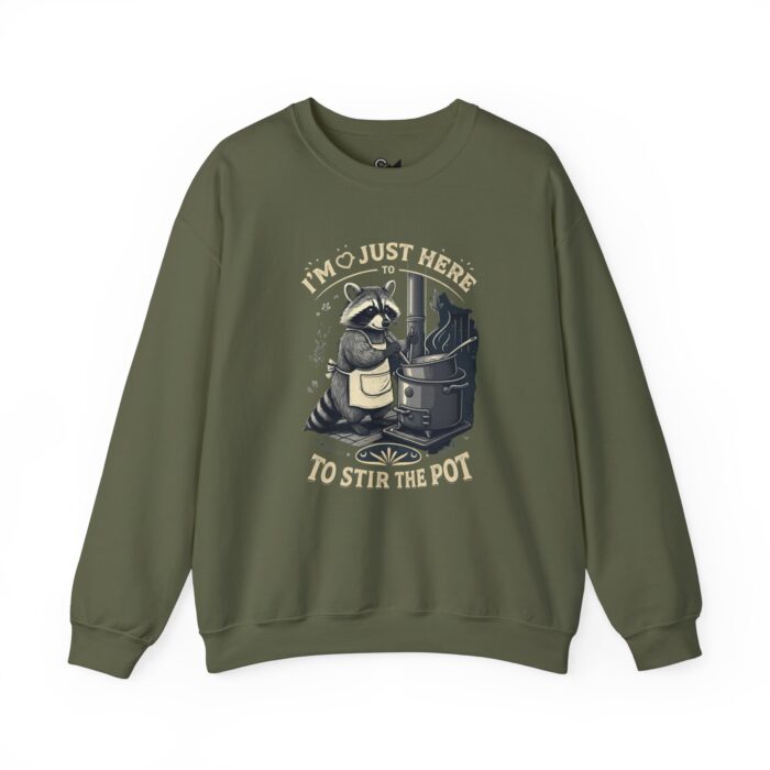 I am just here Unisex Heavy Blend™ Crewneck Sweatshirt - Image 5