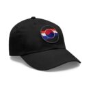 Korean Flag Hat with Leather Patch (Round)