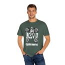 Unisex Garment-Dyed T-Shirt - Love Openmind Vintage Graphic Tee