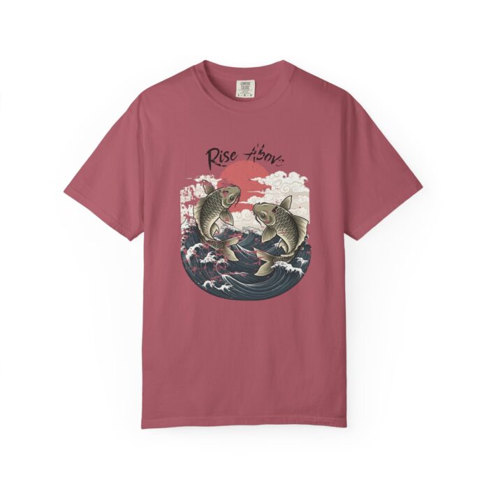 Rise above Unisex Garment-Dyed T-shirt - Image 45