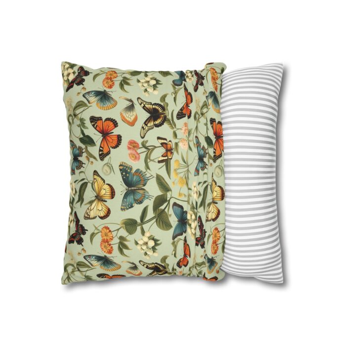 Butterfly Spun Polyester Square Pillowcase - Image 4