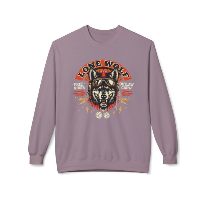 Lone Wolf Unisex Midweight Softstyle Fleece Crewneck Sweatshirt - Image 37