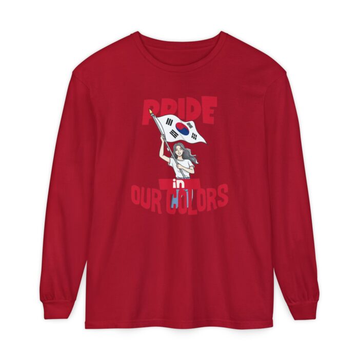Pride in our colors Unisex Garment-dyed Long Sleeve T-Shirt - Image 29
