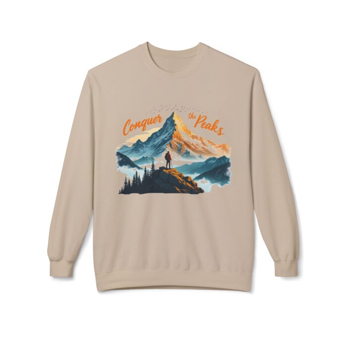 Conquer the peaks Unisex Midweight Softstyle Fleece Crewneck Sweatshirt - Image 13