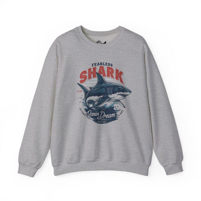 Fearless shark Unisex Heavy Blend™ Crewneck Sweatshirt - Image 5