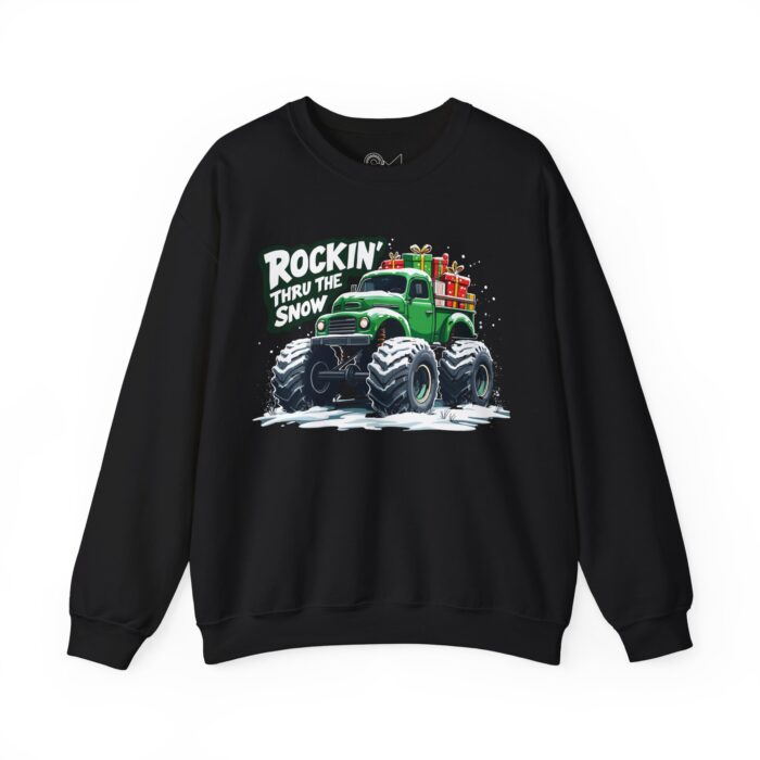 ROCKIN' THRU THE SNOW Unisex Heavy Blend™ Crewneck Sweatshirt