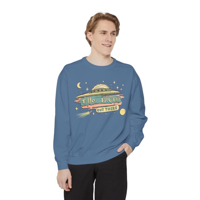 The truth is out there Unisex Garment-Dyed Sweatshirt - Image 27