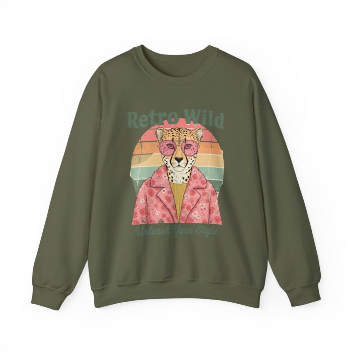 Retro wild Unisex Heavy Blend™ Crewneck Sweatshirt - Image 9