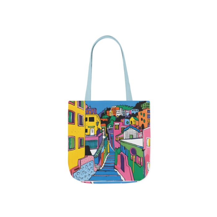 The hillside village in Korea Canvas Tote Bag, 5-Color Straps - Image 9
