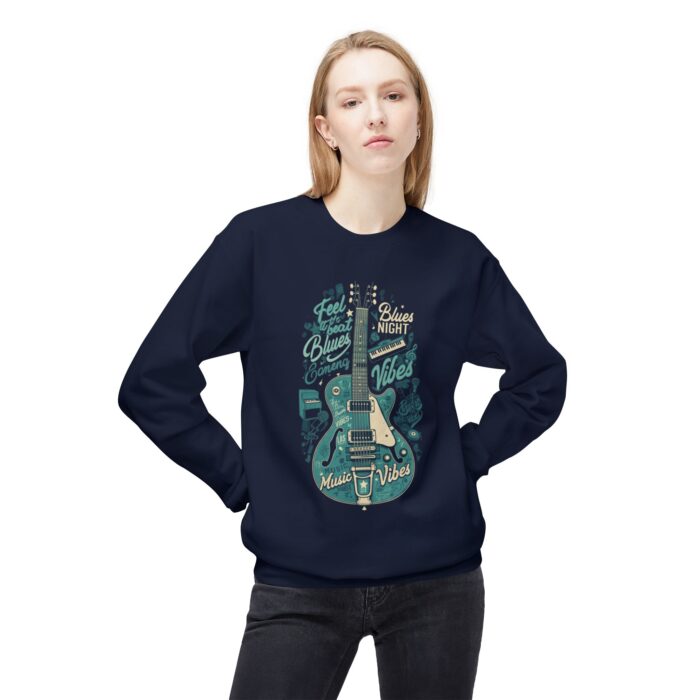 Blues night Unisex Midweight Softstyle Fleece Crewneck Sweatshirt - Image 23