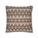 Vintage Cozy Faux Suede Square Pillowcase