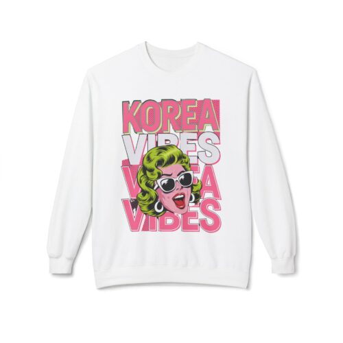 Korea Vibes Unisex Midweight Softstyle Fleece Crewneck Sweatshirt