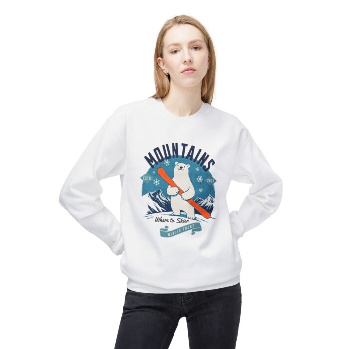 Mountains Unisex Midweight Softstyle Fleece Crewneck Sweatshirt - Image 3