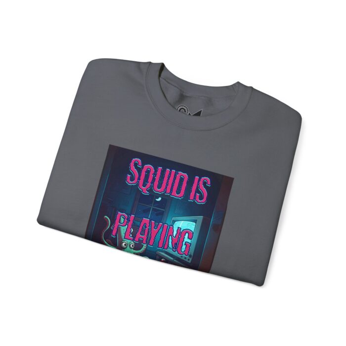 Squid is playing a game Unisex Heavy Blend™ Crewneck Sweatshirt - Image 15