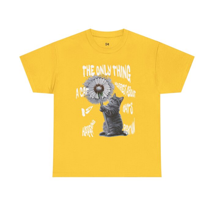 Cat worries Unisex Heavy Cotton Tee