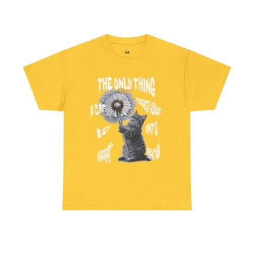 Cat worries Unisex Heavy Cotton Tee