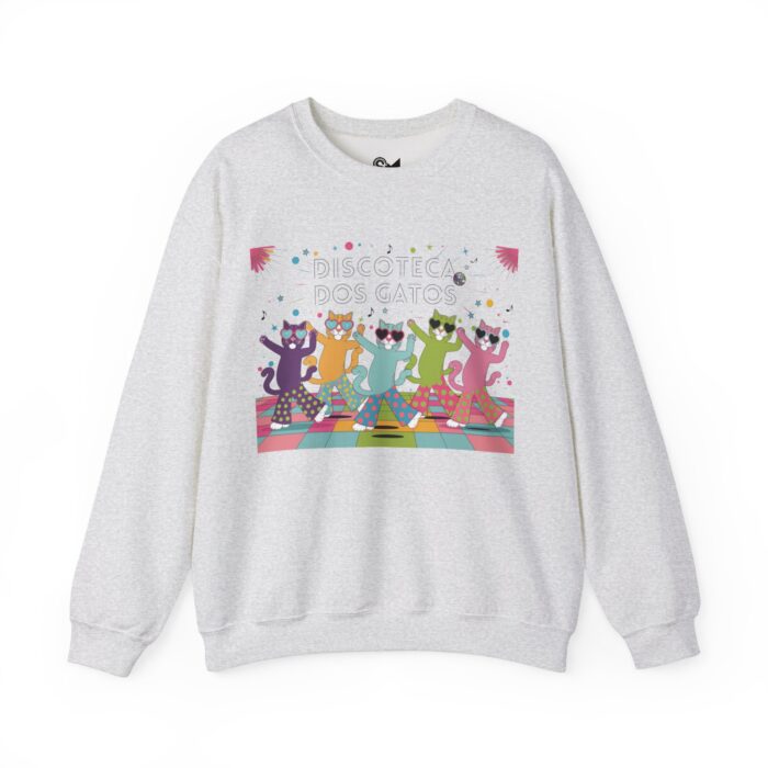 Discoteca dos Gatos Unisex Heavy Blend™ Crewneck Sweatshirt - Image 5