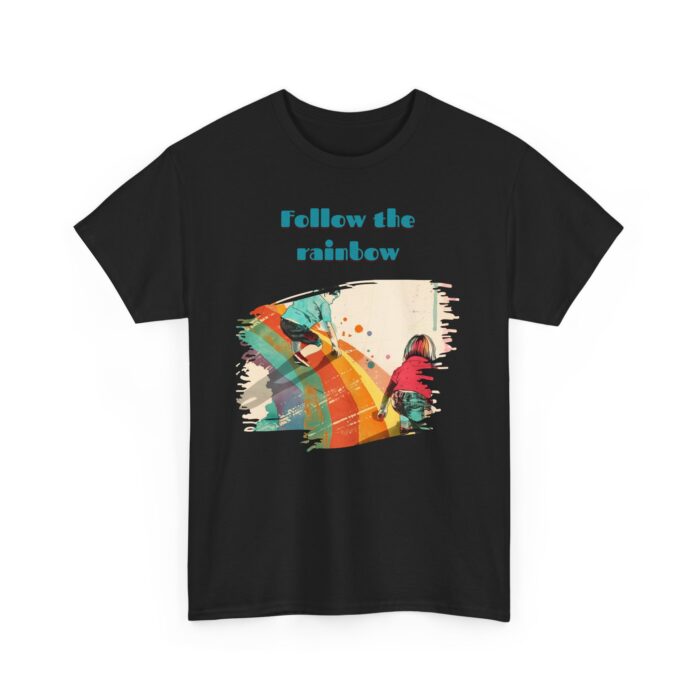 Follow the rainbow Unisex Heavy Cotton Tee - Image 11