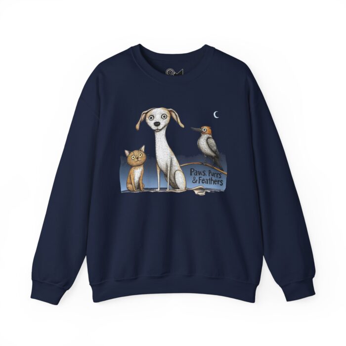 Paws, Purrs & Feathers Unisex Heavy Blend™ Crewneck Sweatshirt - Image 29