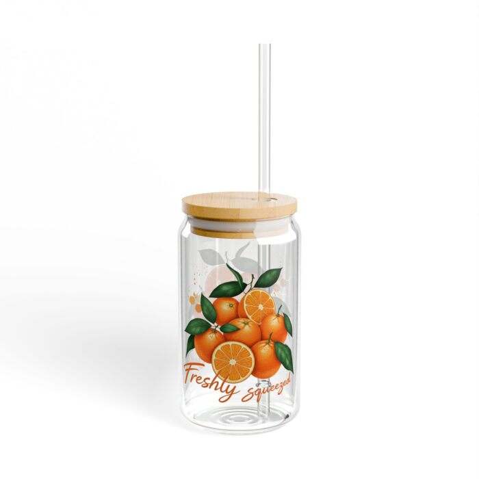 "meta_description": "Enjoy drinks in style with our 16oz tempered glass cup. Durable and sleek.",