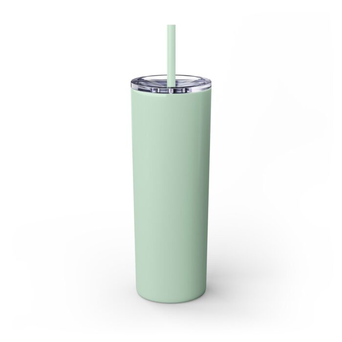 A tall pine tree Skinny Tumbler with Straw, 20oz - Image 11