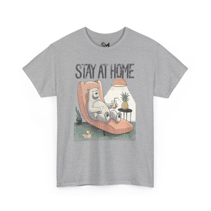 Stay at home Unisex Heavy Cotton Tee - Image 19