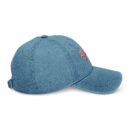 It's Okay Embroidered Denim Hat - '괜찮아' Adjustable Cap for Casual Style