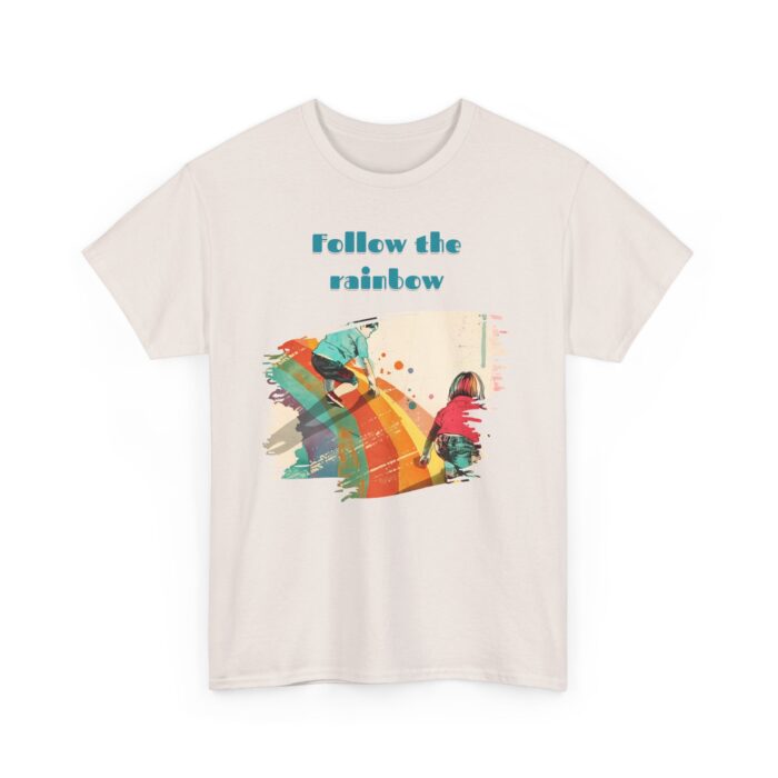 Follow the rainbow Unisex Heavy Cotton Tee - Image 15