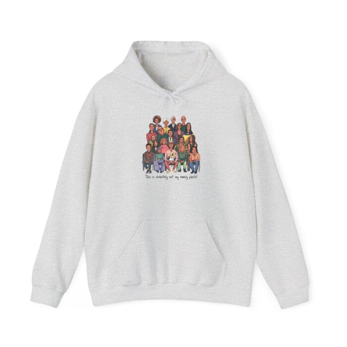 Definitely not my family photo Unisex Heavy Blend™ Hooded Sweatshirt - Image 5
