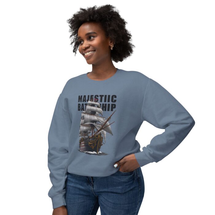 Battleship Unisex Lightweight Crewneck Sweatshirt - Image 19