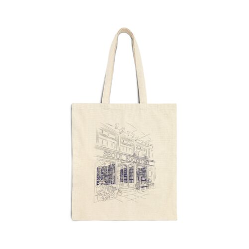 Seoul Bookstore Cotton Canvas Tote Bag