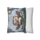 Winter Woodland Feast Spun Polyester Square Pillowcase