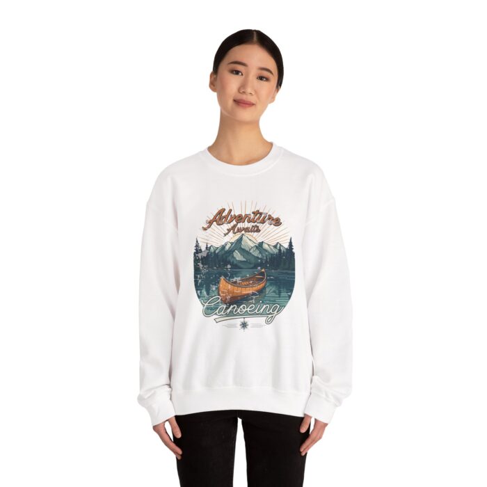 Canoeing Unisex Heavy Blend™ Crewneck Sweatshirt - Image 4