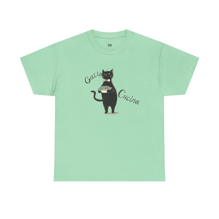 Gatto e Cucina Unisex Heavy Cotton Tee - Image 5