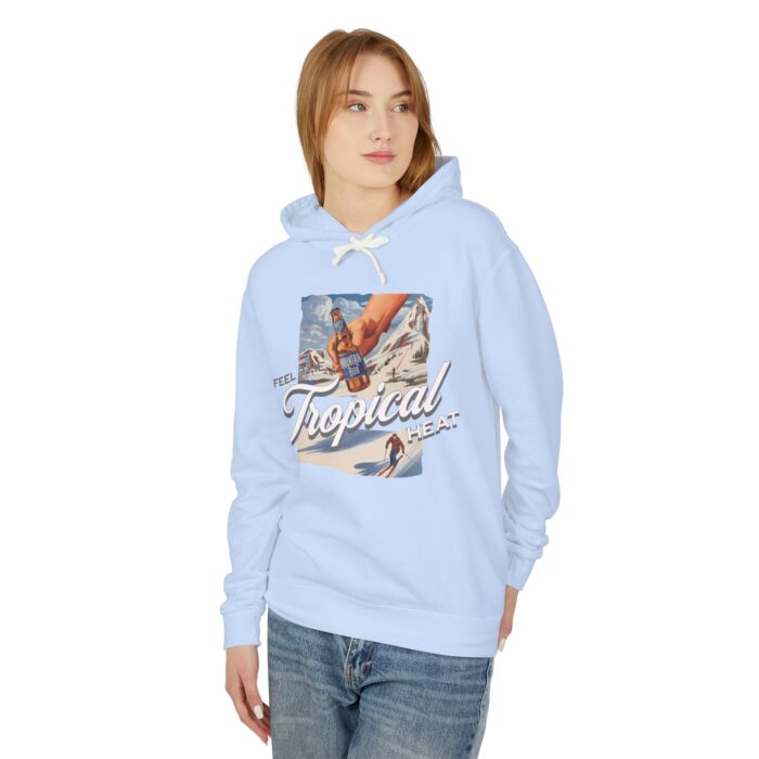 Feel the tropical heat Unisex Lightweight Hooded Sweatshirt - Image 3